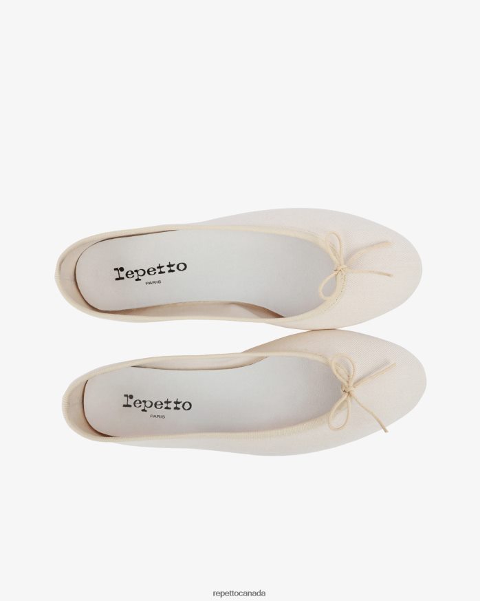 High Cendrillon Ballerinas - Vegan Linen Beige Footwear Repetto 48HPNT107 Women