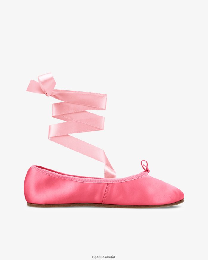 Sophia Ballerinas - Satin Party Pink Footwear Repetto 48HPNT42 Women