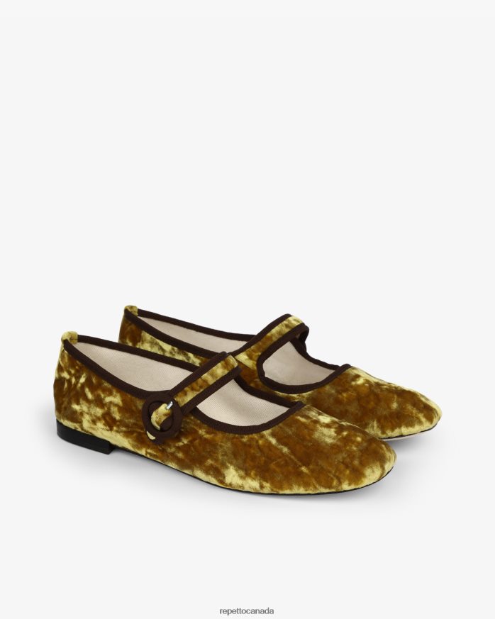 Georgia Mary Janes Antic Gold Footwear Repetto 48HPNT163 Women