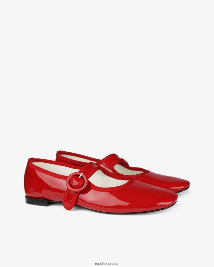 Georgia Mary Janes Flammy Red Footwear Repetto 48HPNT158 Women
