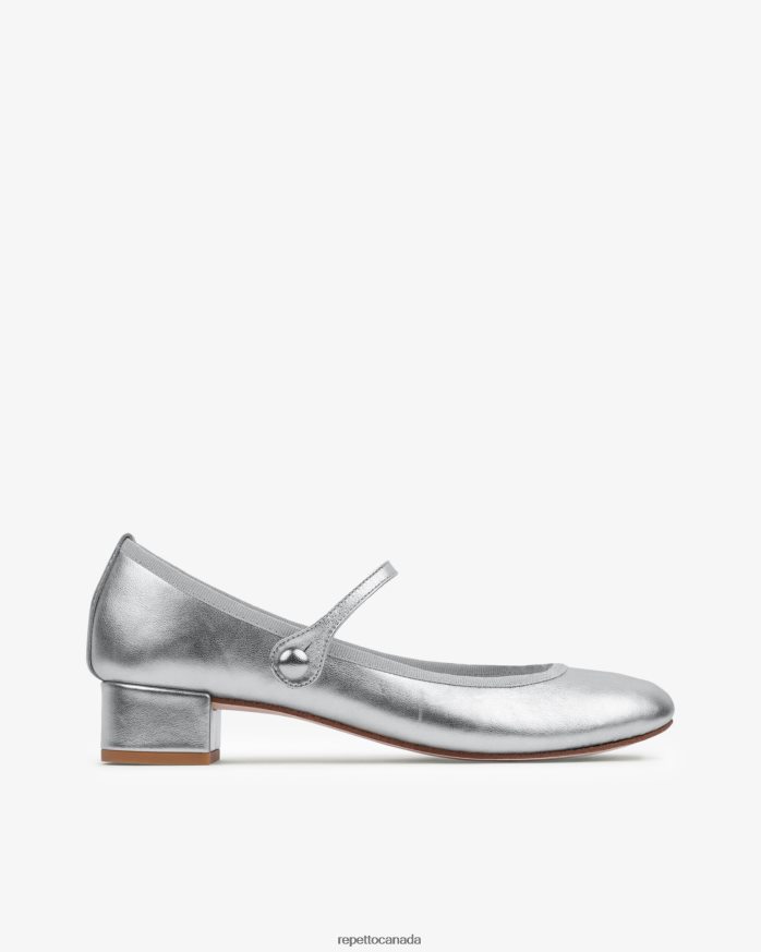 Rose Mary Janes Silver Footwear Repetto 48HPNT170 Women