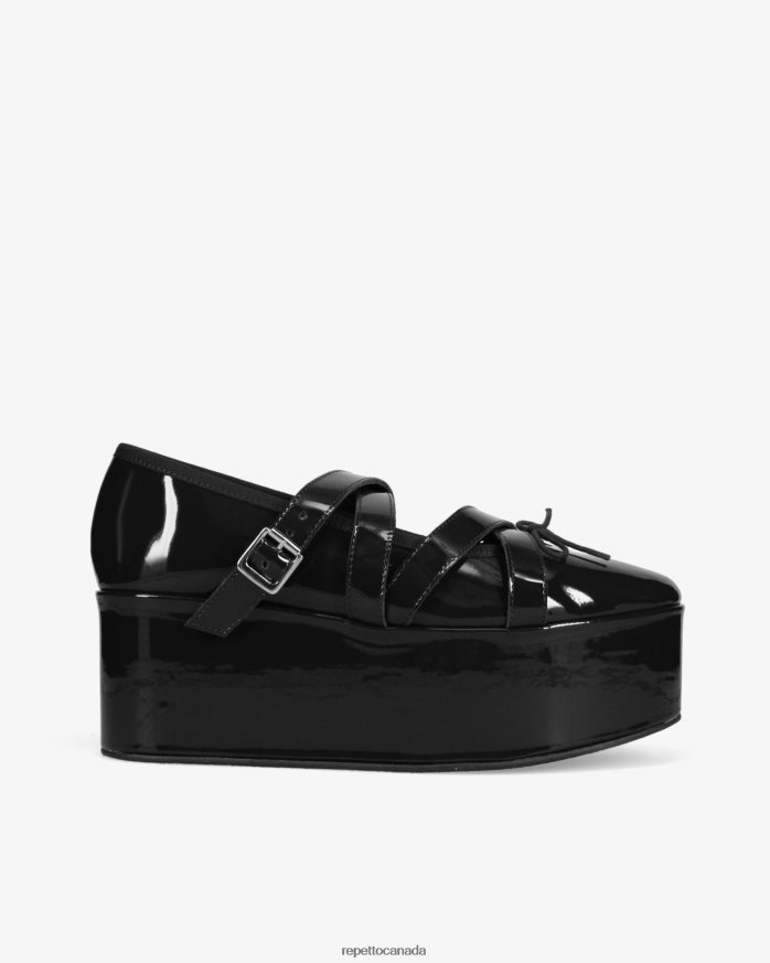 X Noir Kei Ninomiya - Platform Mary Janes Black Footwear Repetto 48HPNT154 Women