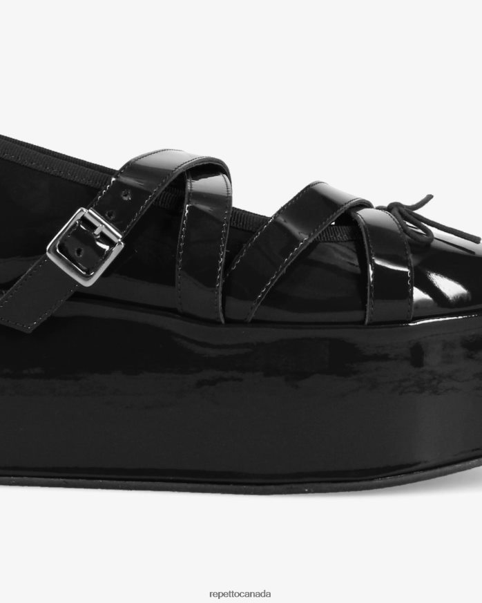 X Noir Kei Ninomiya - Platform Mary Janes Black Footwear Repetto 48HPNT154 Women