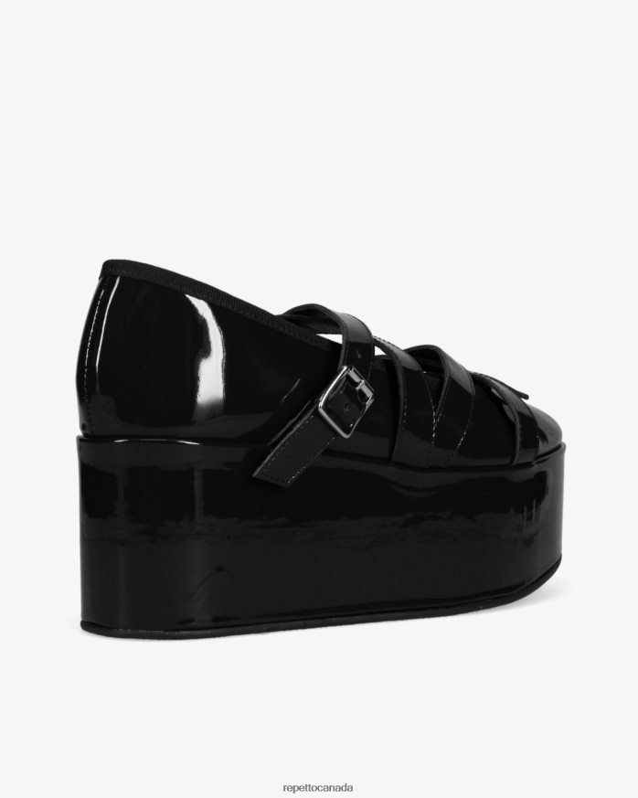 X Noir Kei Ninomiya - Platform Mary Janes Black Footwear Repetto 48HPNT154 Women