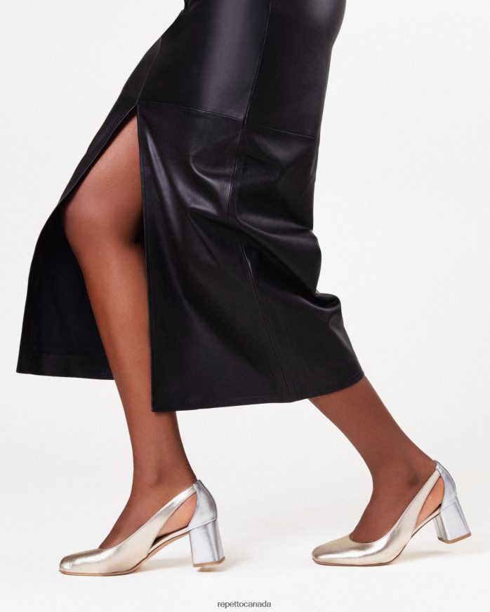 Terry Pumps Light Gold And Silver Footwear Repetto 48HPNT236 Women