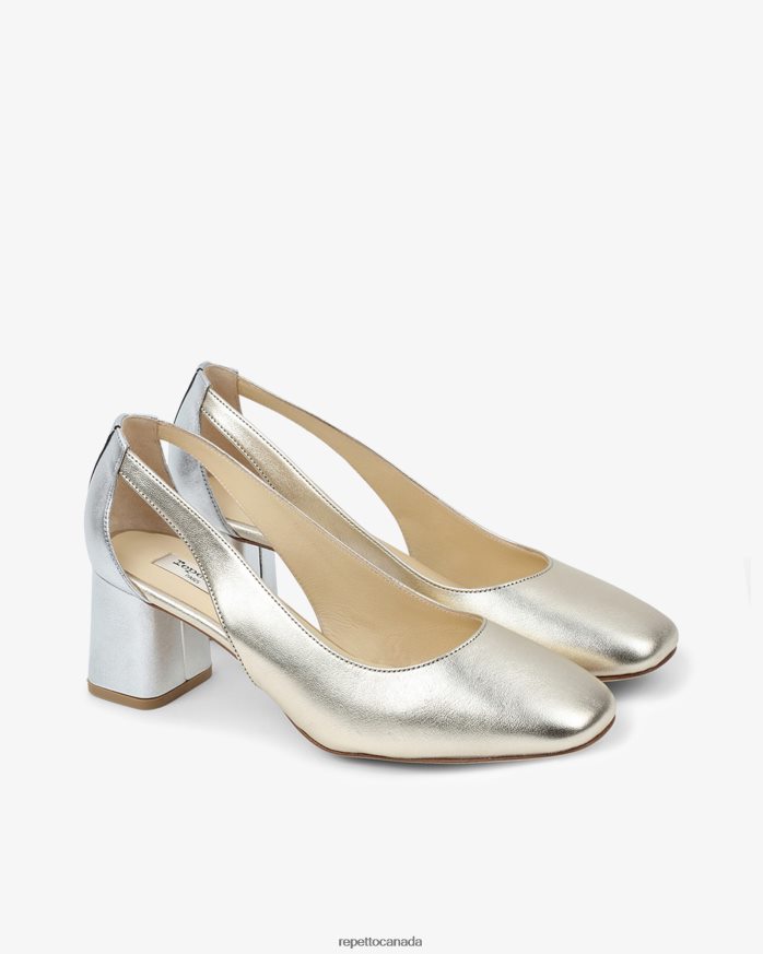 Terry Pumps Light Gold And Silver Footwear Repetto 48HPNT236 Women