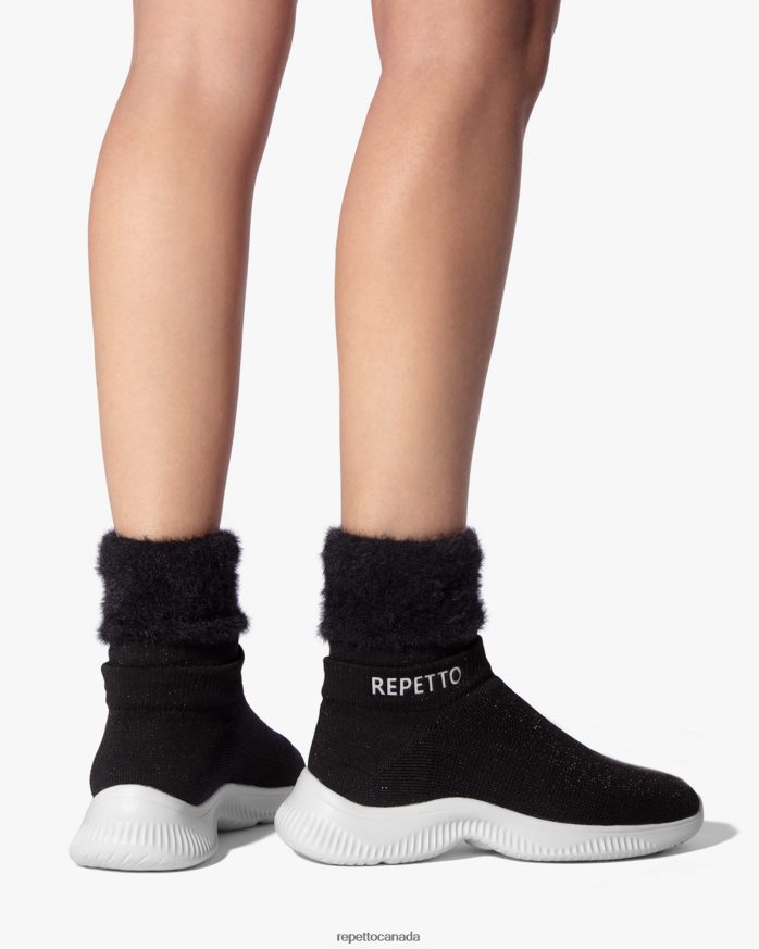 3D High Warm-Up Sneakers Black Footwear Repetto 48HPNT259 Women